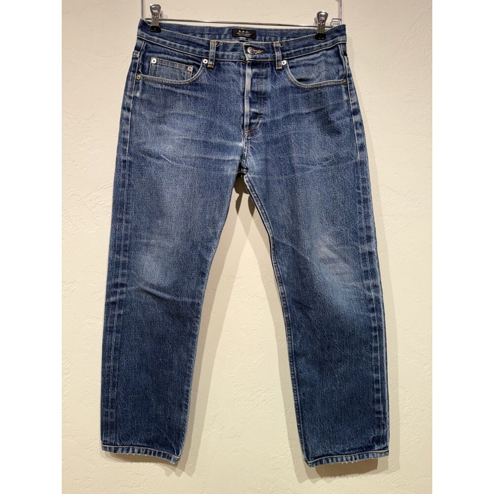 A.P.C. New Standard Jean Classique Mens Blue Indigo Selvedge Denim (31x25)